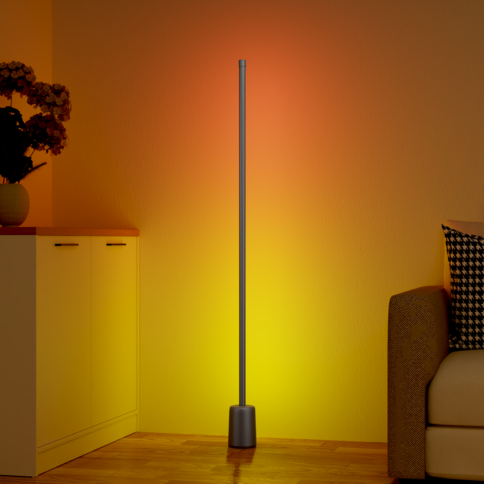 Ailofy Corner Floor Lamp(Black)