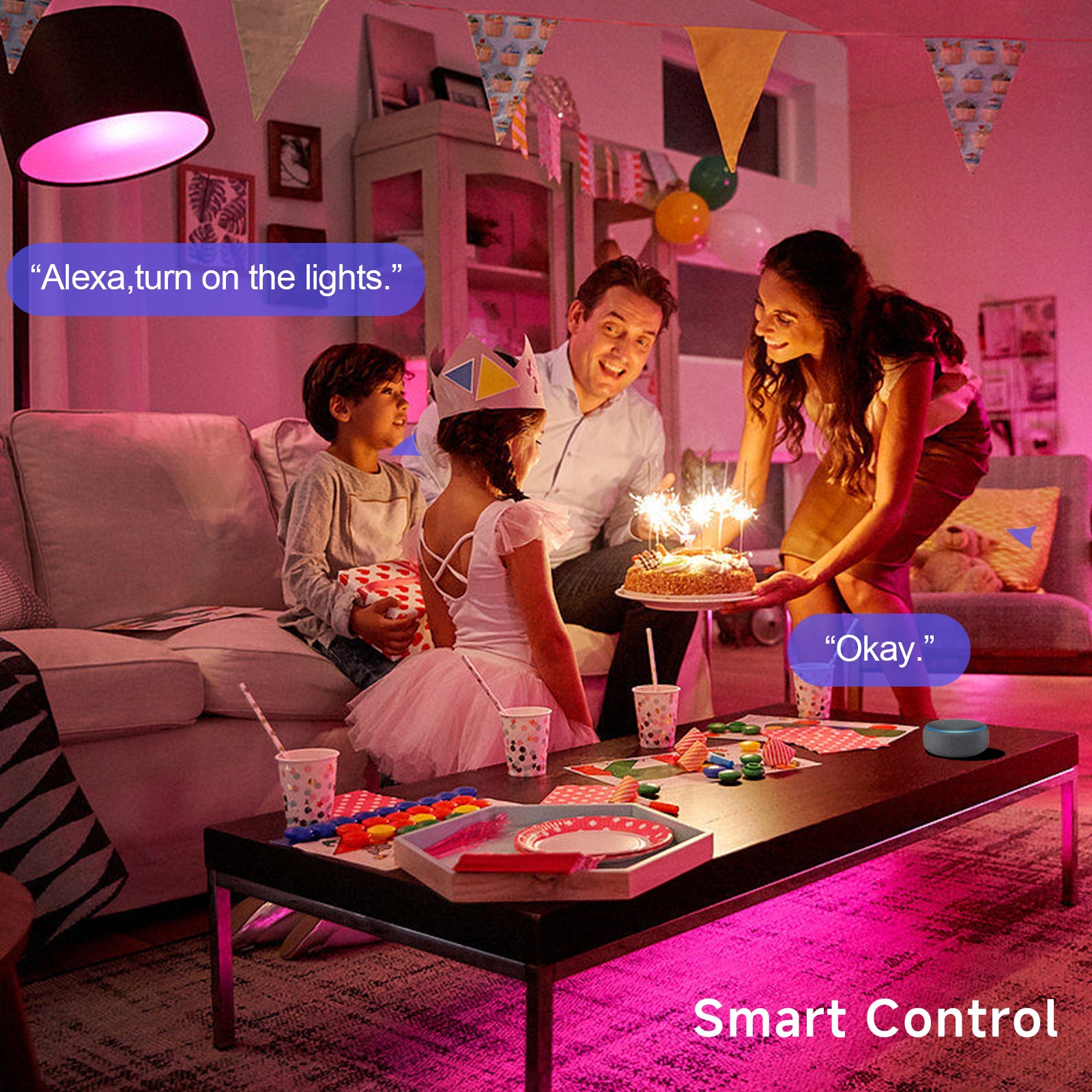 Ailofy RGBIC Light Strip Pro 16.4ft, Music Sync, Party Decoration