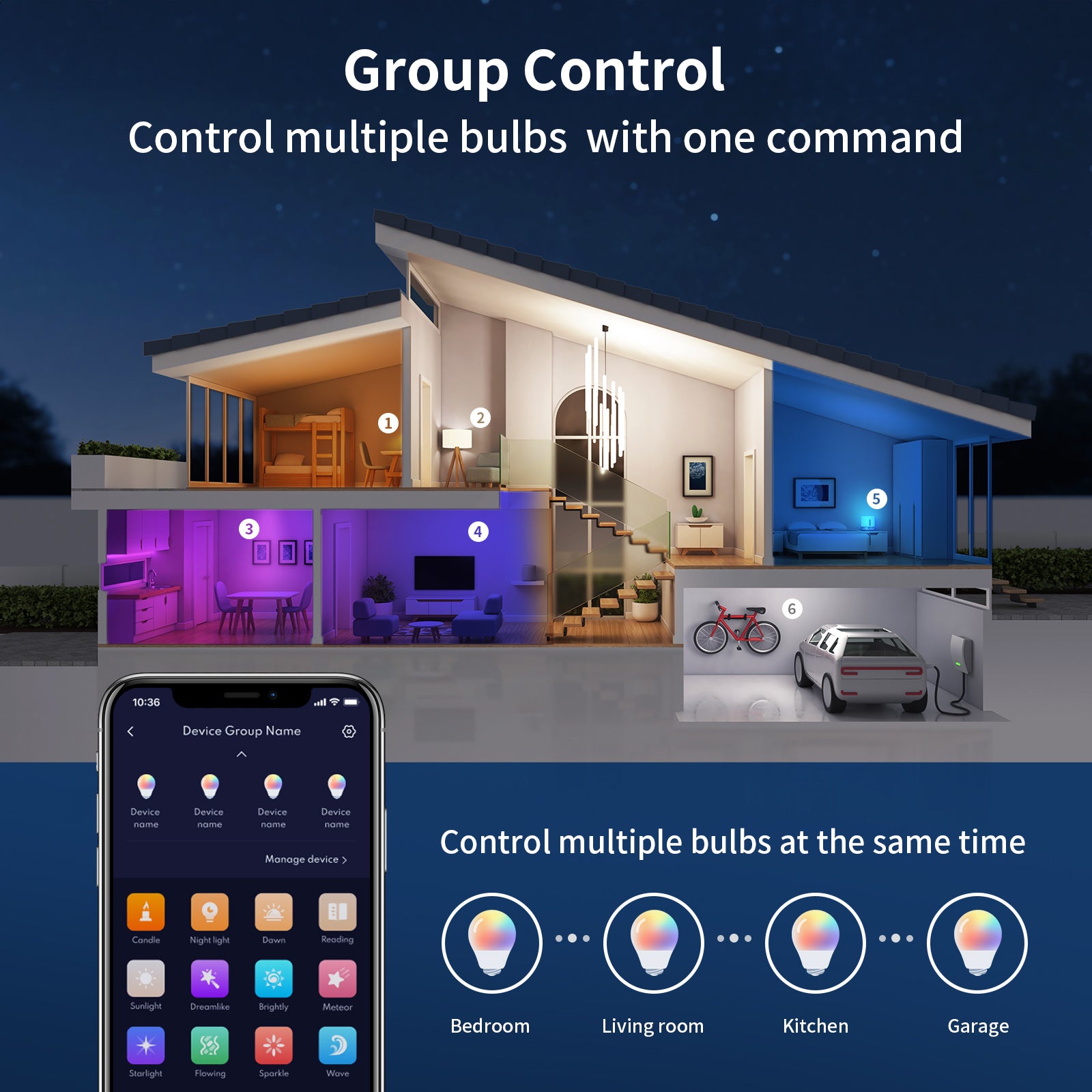 Ailofy Smart LED Light Bulbs (4-Pack)