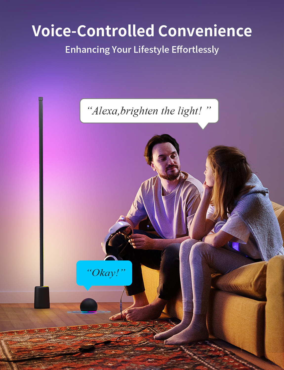 Ailofy Corner Floor Lamp（Black）