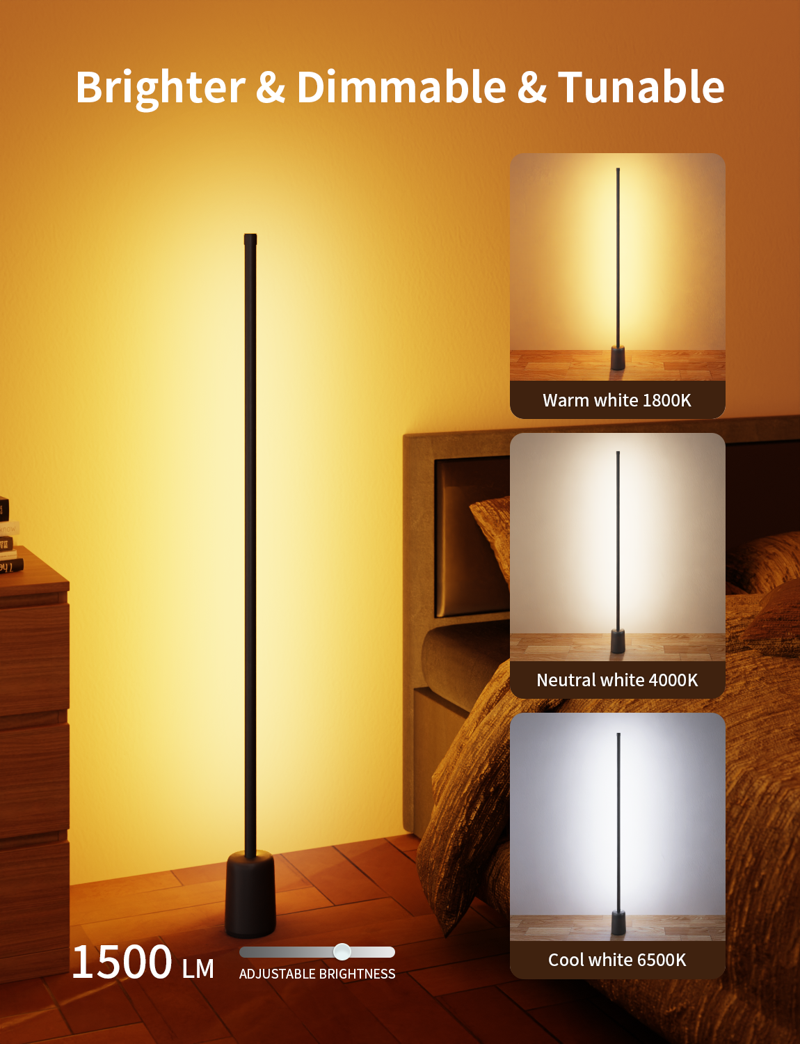 Ailofy Corner Floor Lamp（Black）