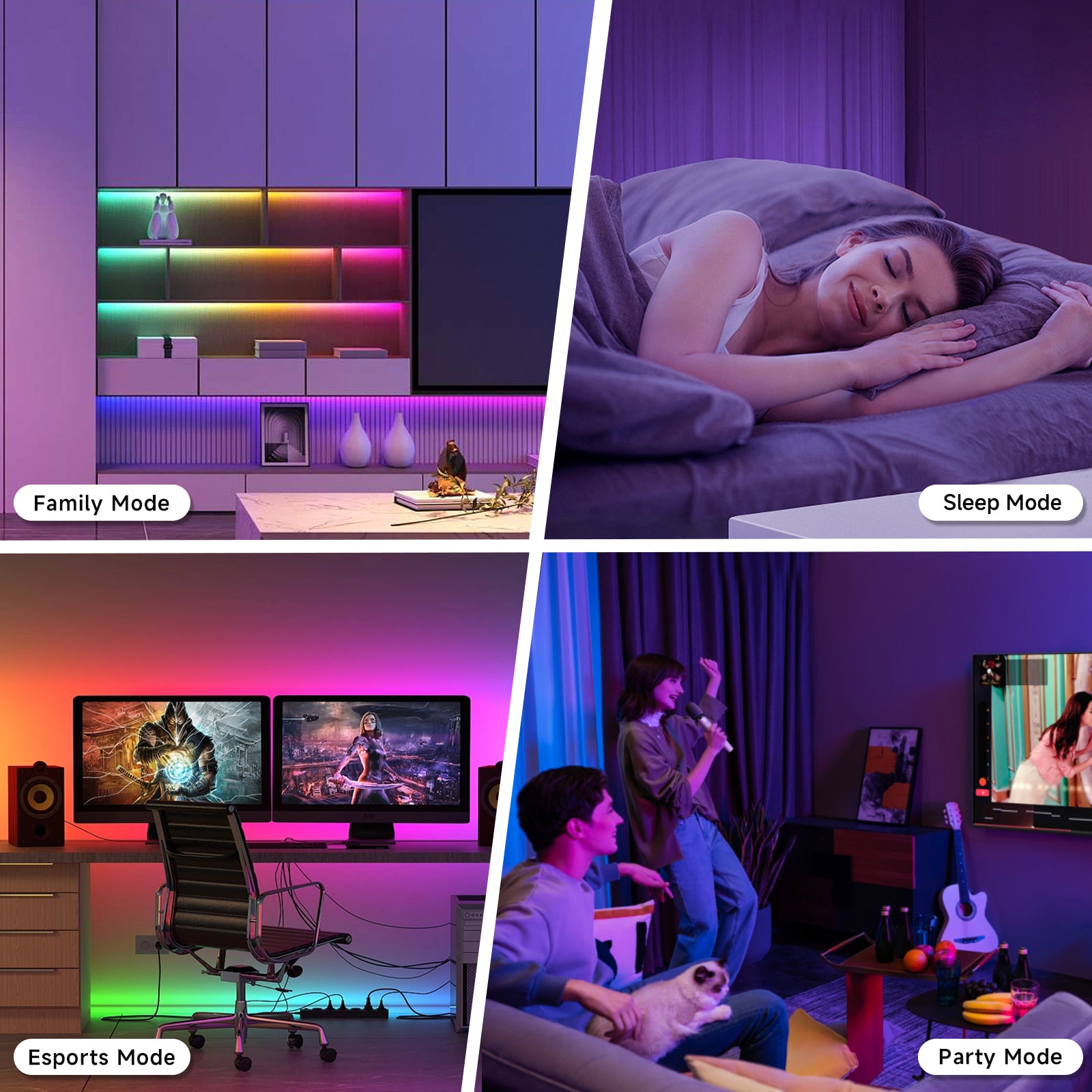 Ailofy  RGBIC Light Strip Pro 16.4ft, Music Sync, Party Decoration