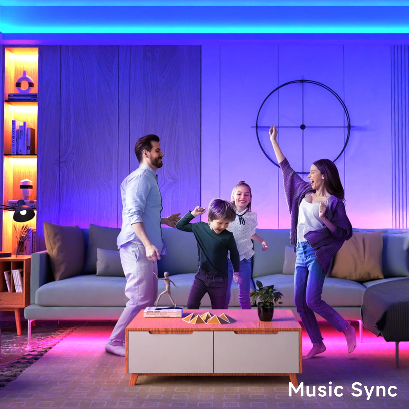 Ailofy  RGBIC Light Strip Pro 16.4ft, Music Sync, Party Decoration